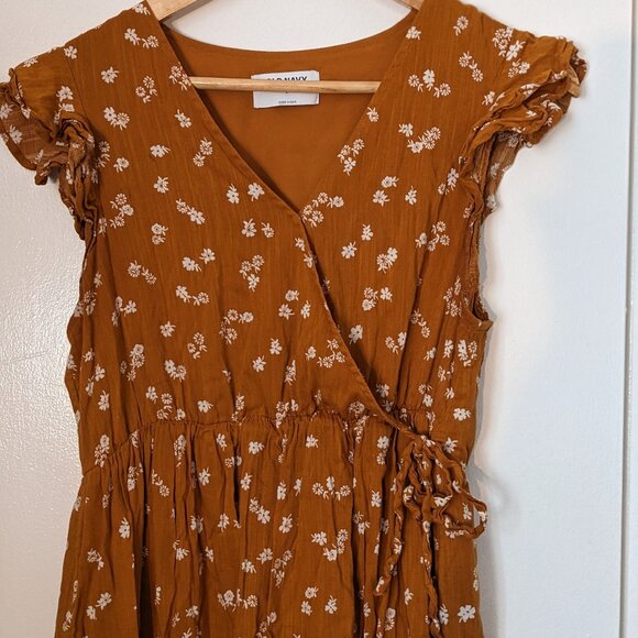 Old Navy Floral Wrap Dress Medium - Picture 1 of 5